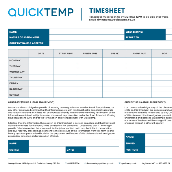 22.3.04 - Quicktemp - Timesheet